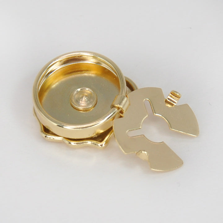 Stylish Metal Button Covers | Set of 2