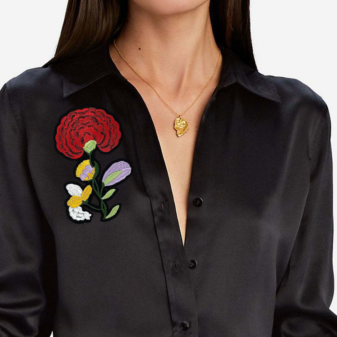 Unique Blossom Design Sew Patch