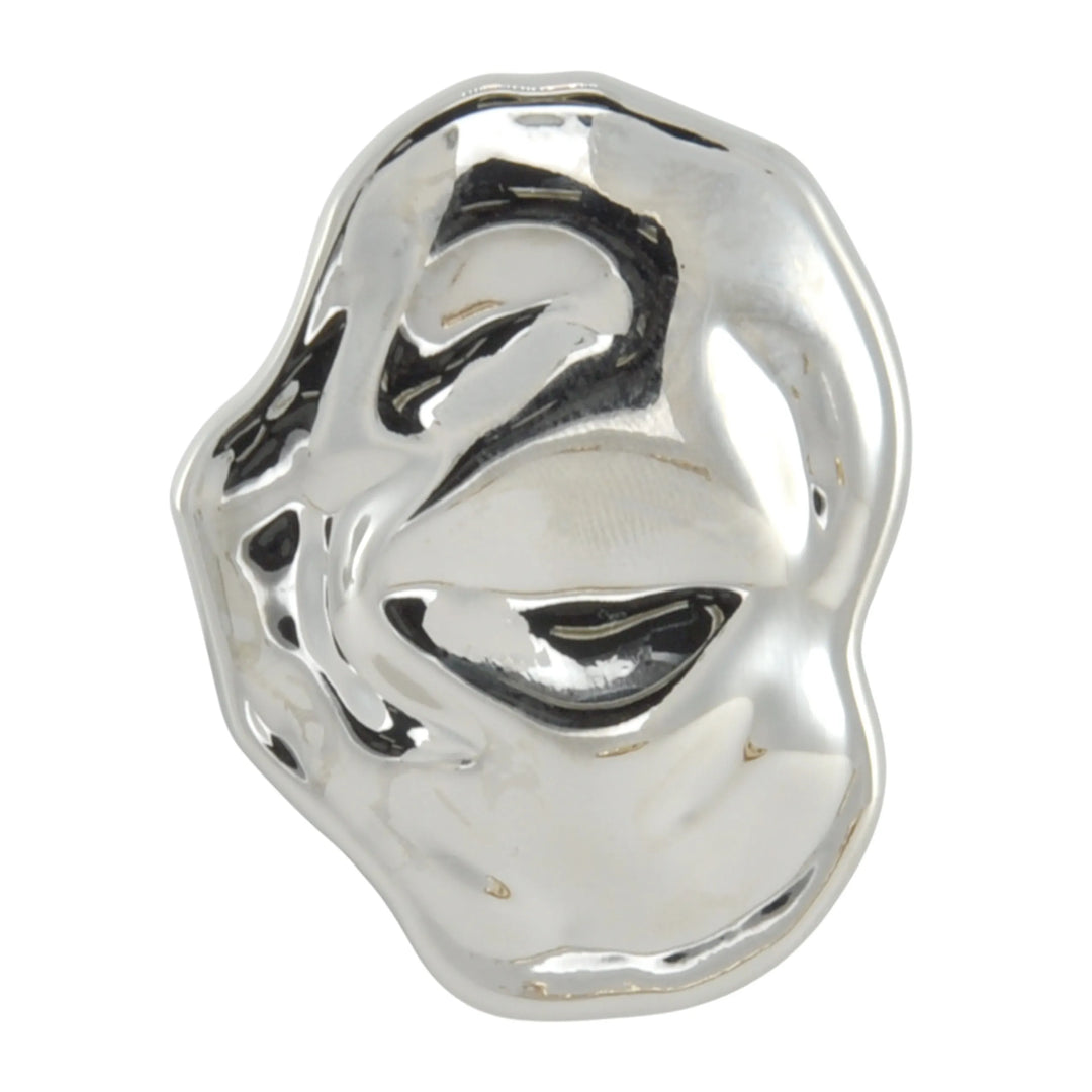Hammered Crinkled Metal Buttons | 48mm