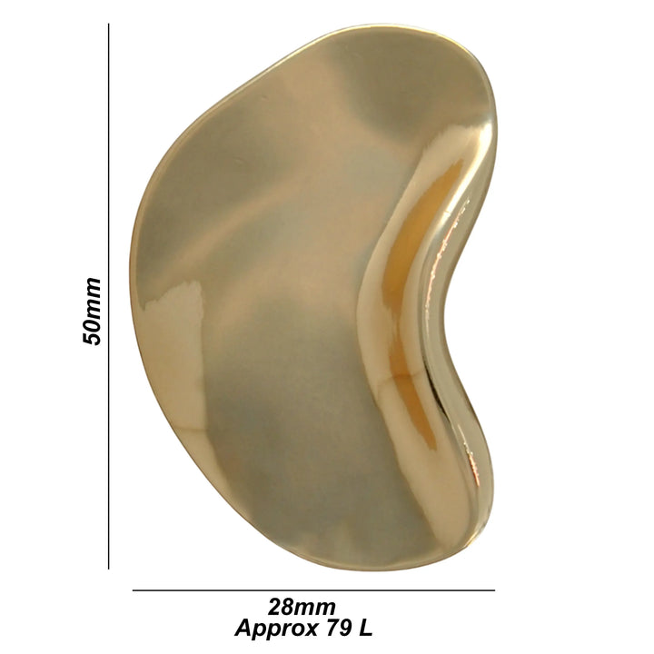 Organic Bean Inspire Metal Buttons | 50mm