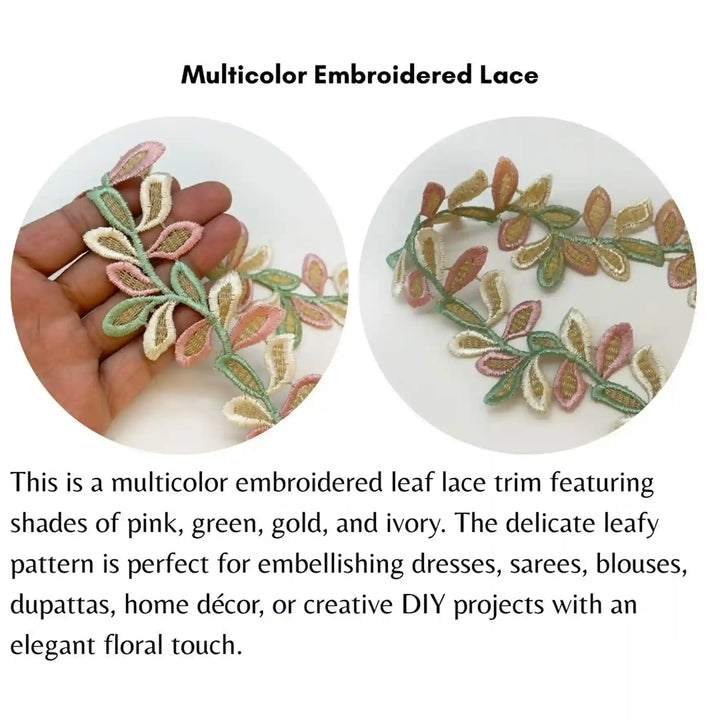 Leaf Style Embroidery Lace