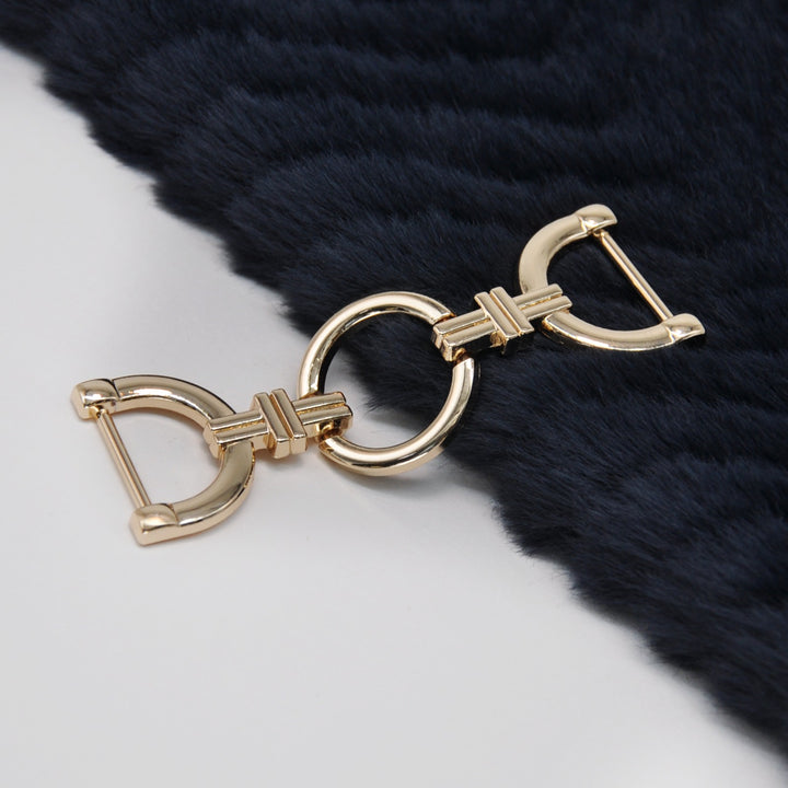 Double D-Ring Horse Bit Buckle