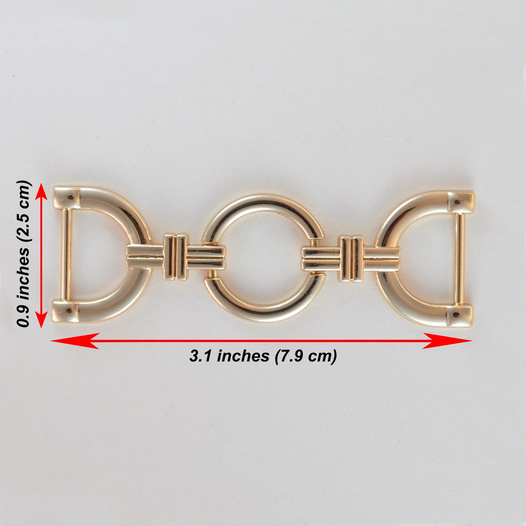 Double D-Ring Horse Bit Buckle