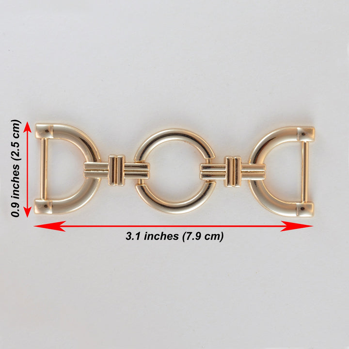 Double D-Ring Horse Bit Buckle