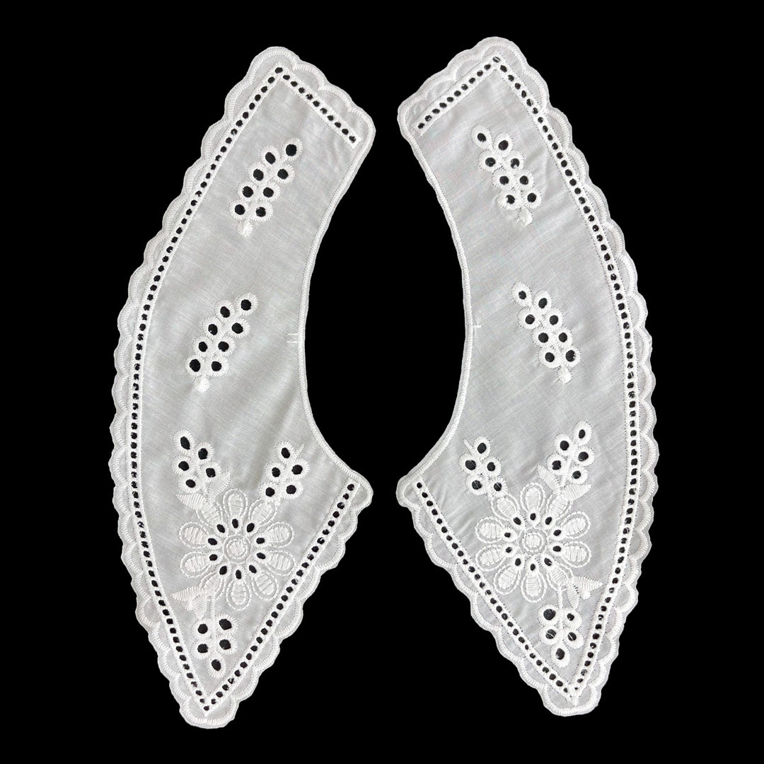 Floral Leaf Style Peter Pan Collar