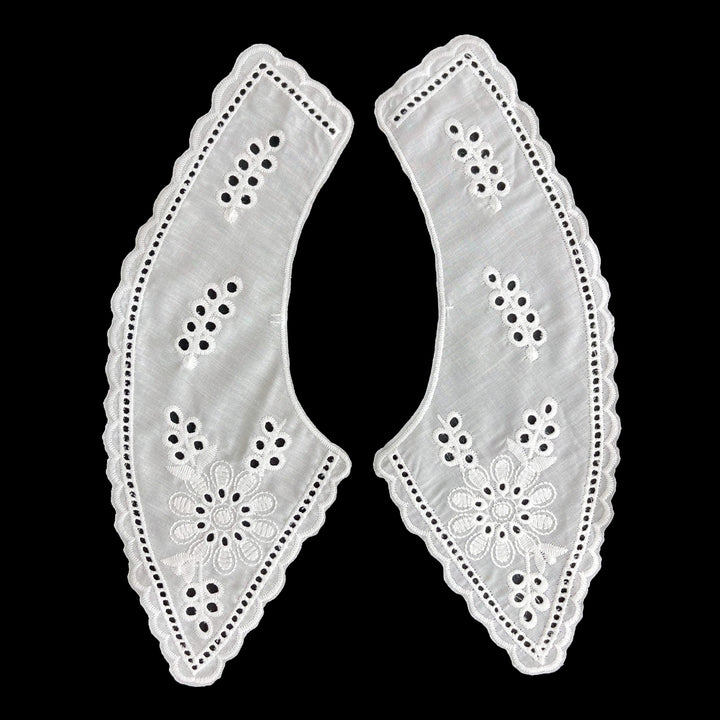 Floral Leaf Style Peter Pan Collar