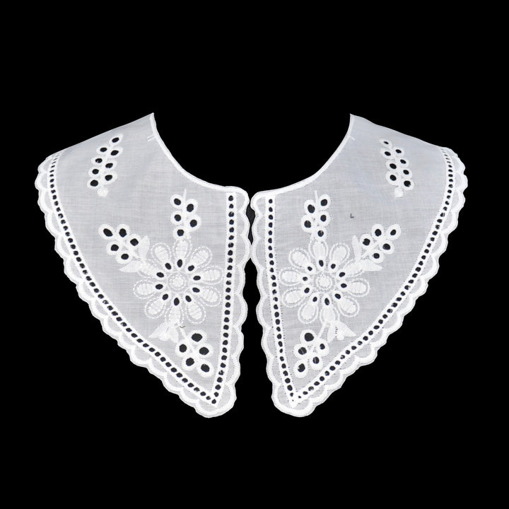 Floral Leaf Style Peter Pan Collar