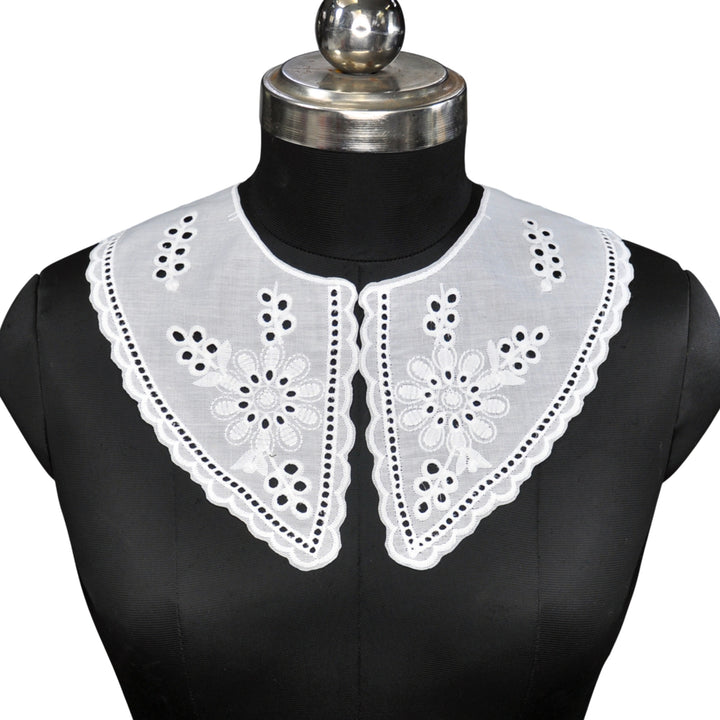 Floral Leaf Style Peter Pan Collar