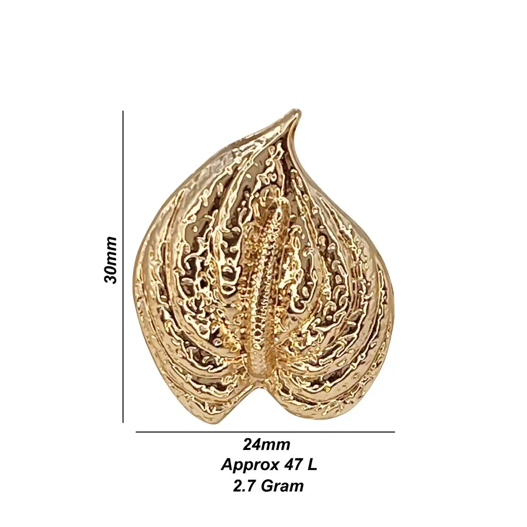 Royal Maple Leaf Design Gold Metal Buttons | 30mm(47L)