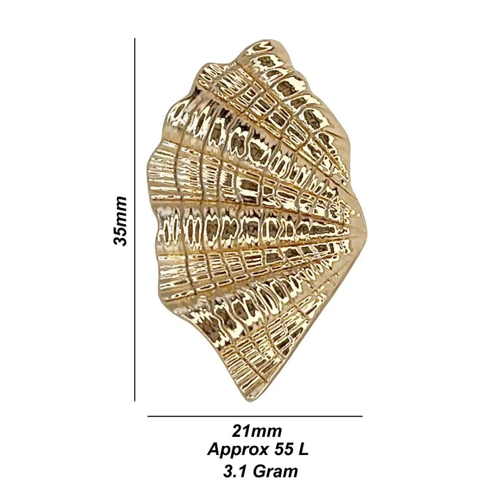Shell Inspired Golden Metal Buttons | 21mm(55L)