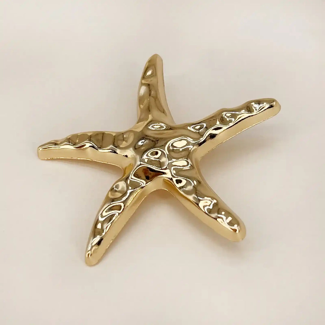 Star Shaped Golden Metal Buttons | 40mm(64L)