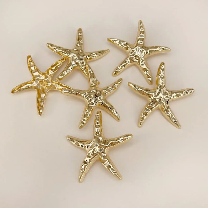 Star Shaped Golden Metal Buttons | 40mm(64L)