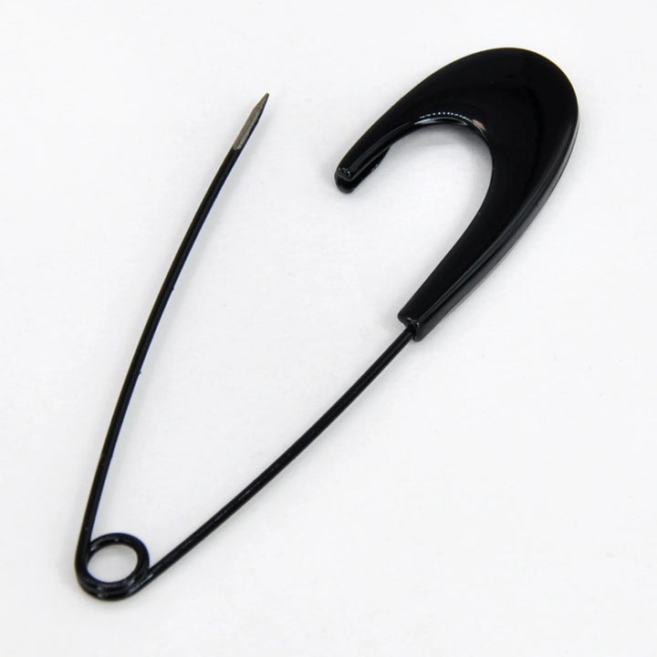 Black Decorative Safety Pin | 3.3 inches(8.5cm)