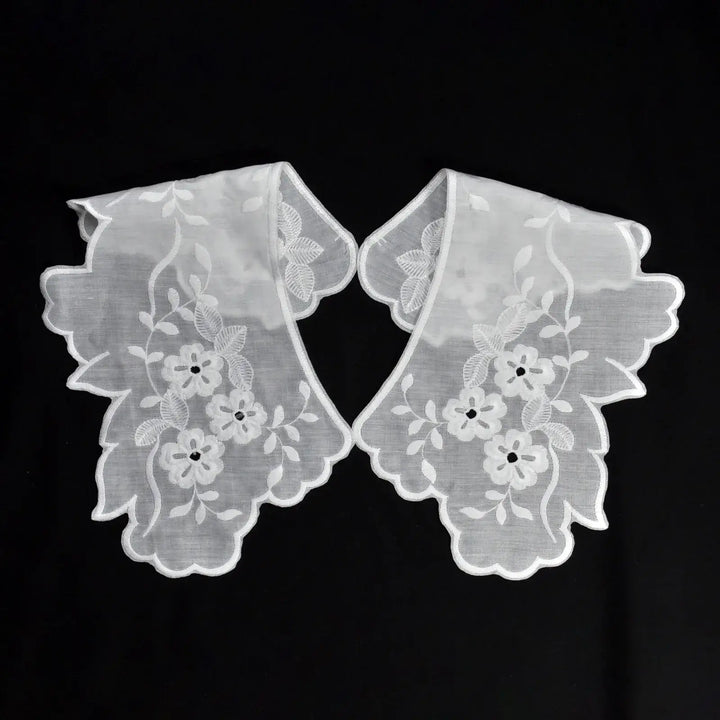 Detachable Embroidered Lace Collar