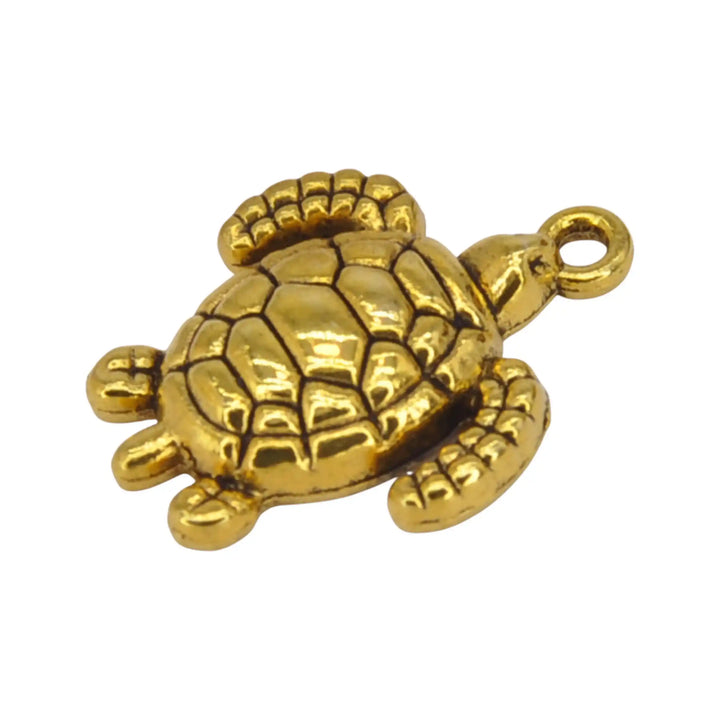 Symbolic Turtle Metal Charm | 18mm x 23mm