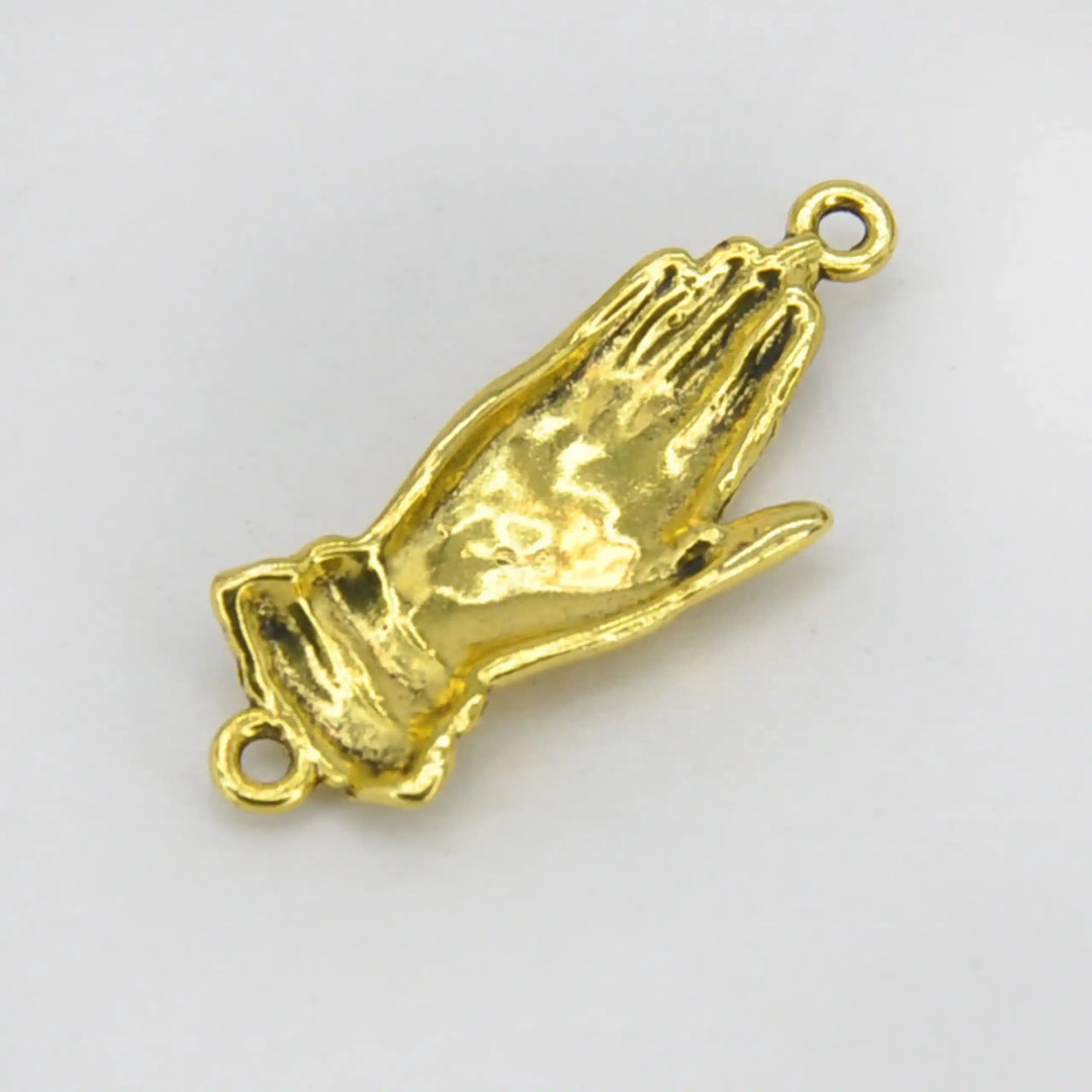 Golden Hand Metal Charm | 13mm x 28mm