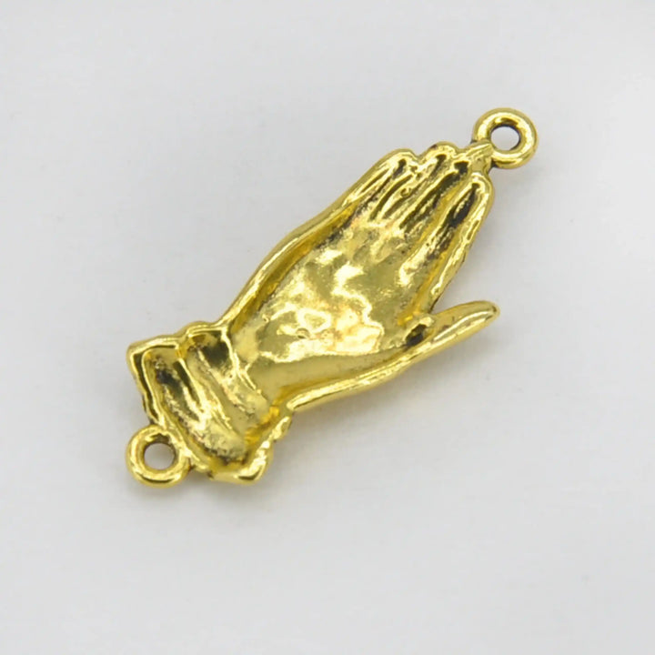 Golden Hand Metal Charm | 13mm x 28mm