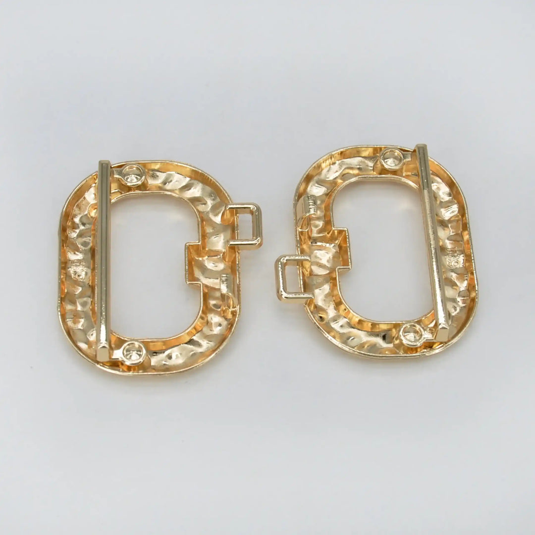 Lustre Duo Oval Metal Buckle | 6.8cm