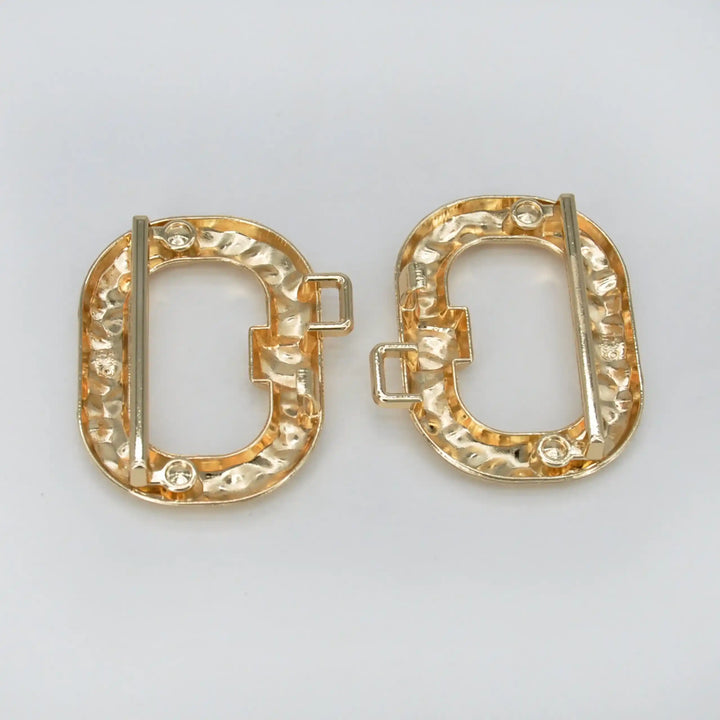 Lustre Duo Oval Metal Buckle | 6.8cm