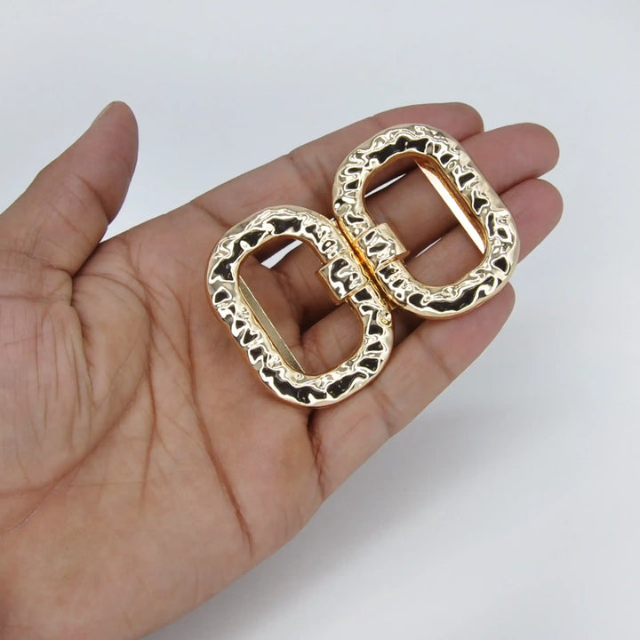 Lustre Duo Oval Metal Buckle | 6.8cm