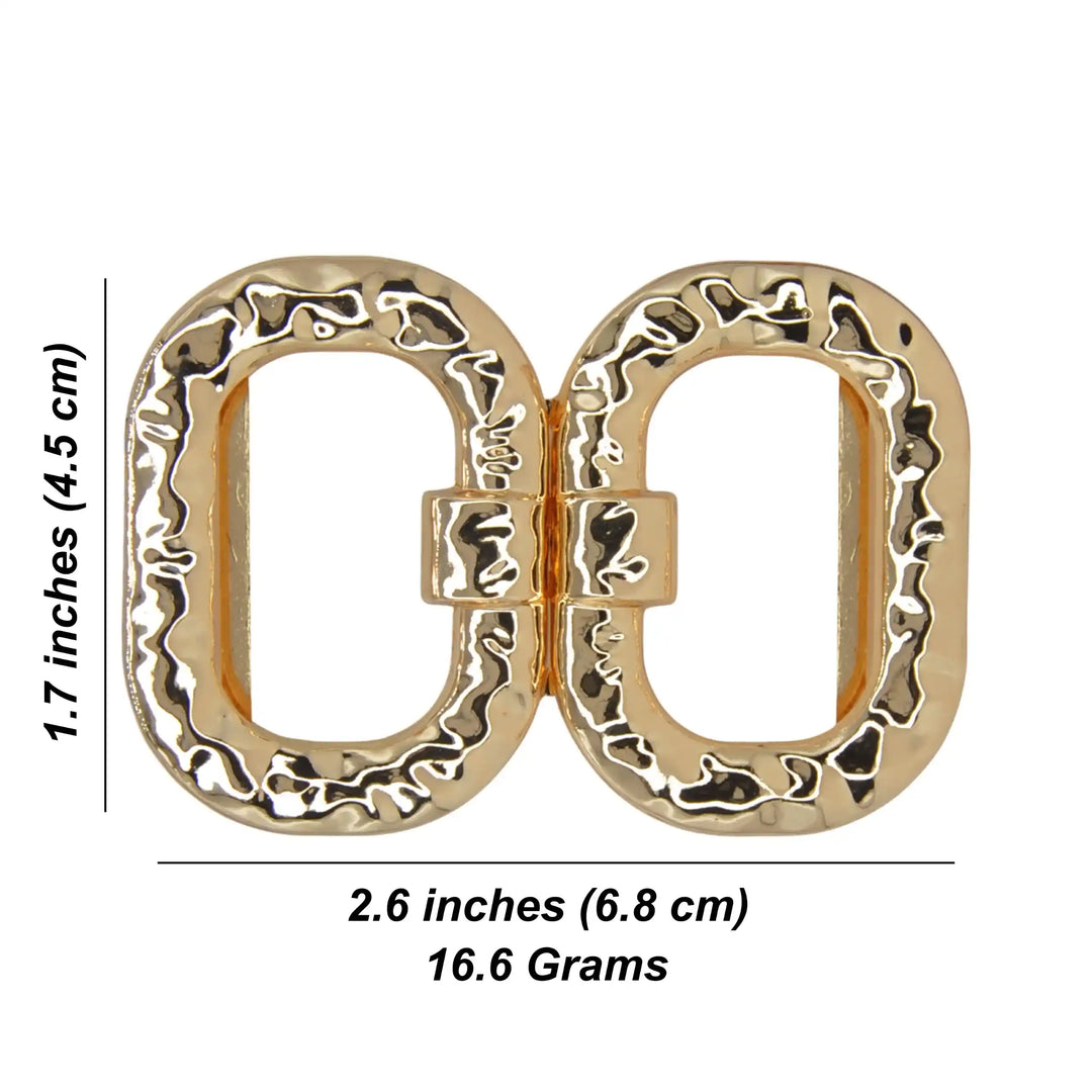 Lustre Duo Oval Metal Buckle | 6.8cm
