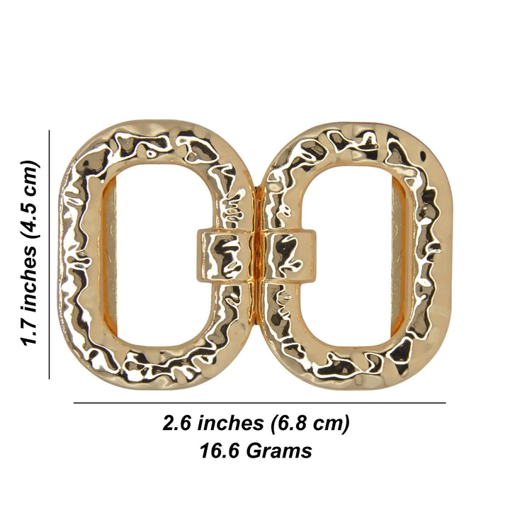 Lustre Duo Oval Metal Buckle | 6.8cm