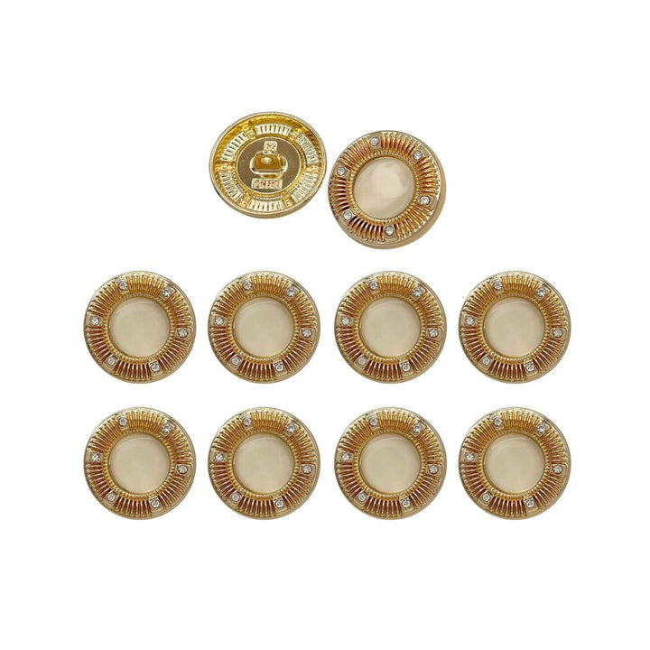Attractive Design Metal Buttons | 15mm(24L), 18mm(28L) & 23mm(36L)