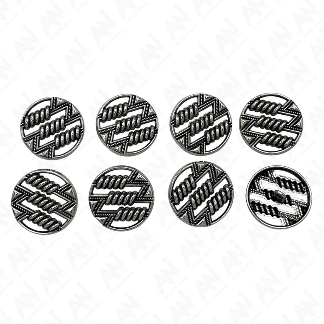 Modern Minimalist Metal Buttons | 18mm(28L), 20mm(32L) & 23mm(36L)