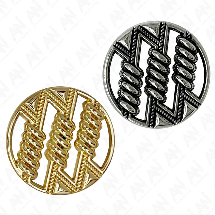 Modern Minimalist Metal Buttons | 18mm(28L), 20mm(32L) & 23mm(36L)