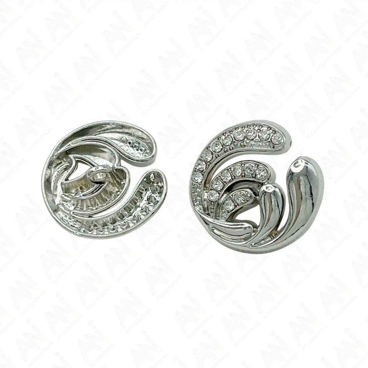 Twirling Elegance Metal Buttons | 18mm(28L), 20mm(32L) & 23mm(36L)