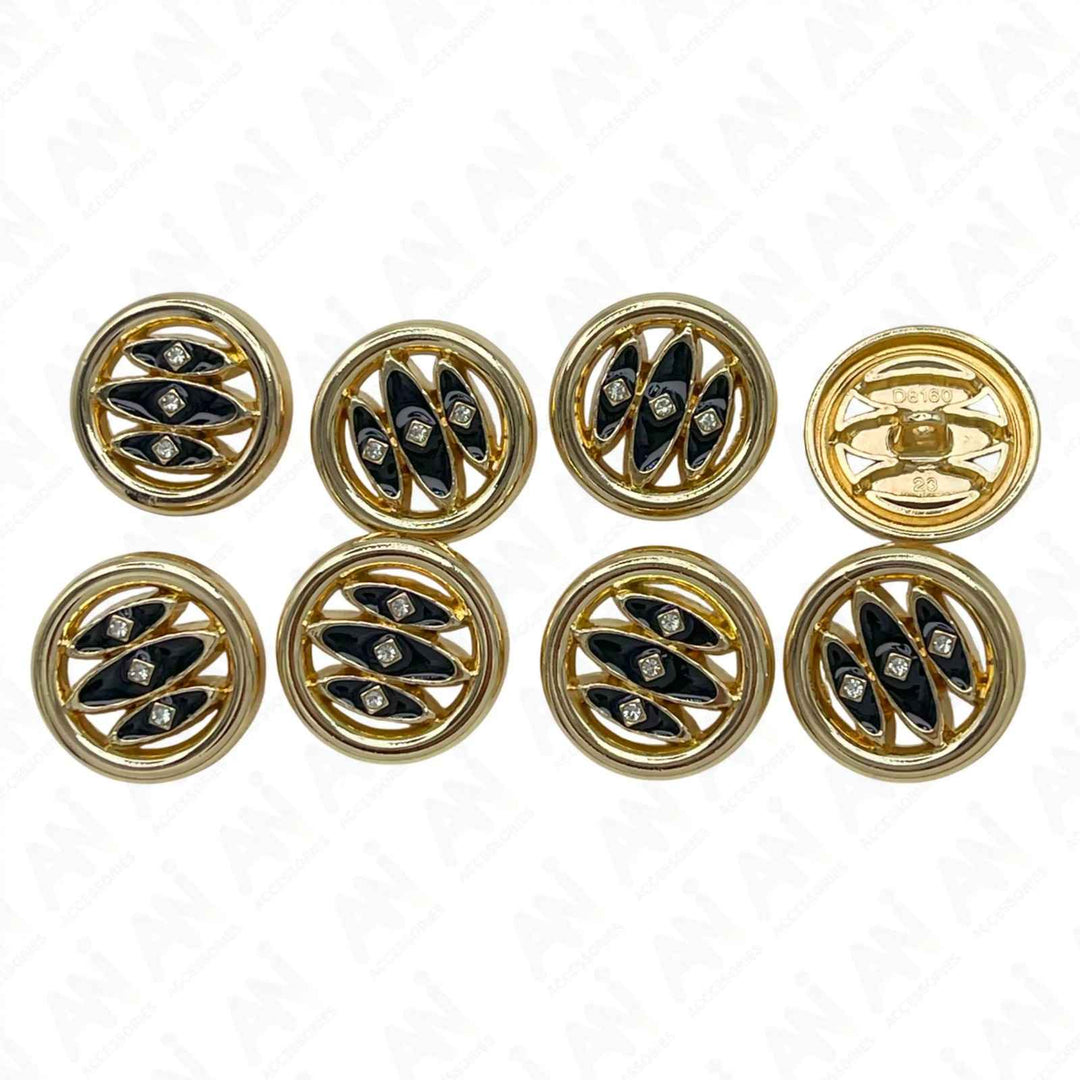 Shivay Eye Design Metal Button | 18mm(28L), 20mm(32L) & 23mm(36L)