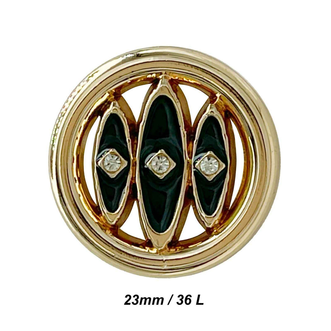 Shivay Eye Design Metal Button | 18mm(28L), 20mm(32L) & 23mm(36L)