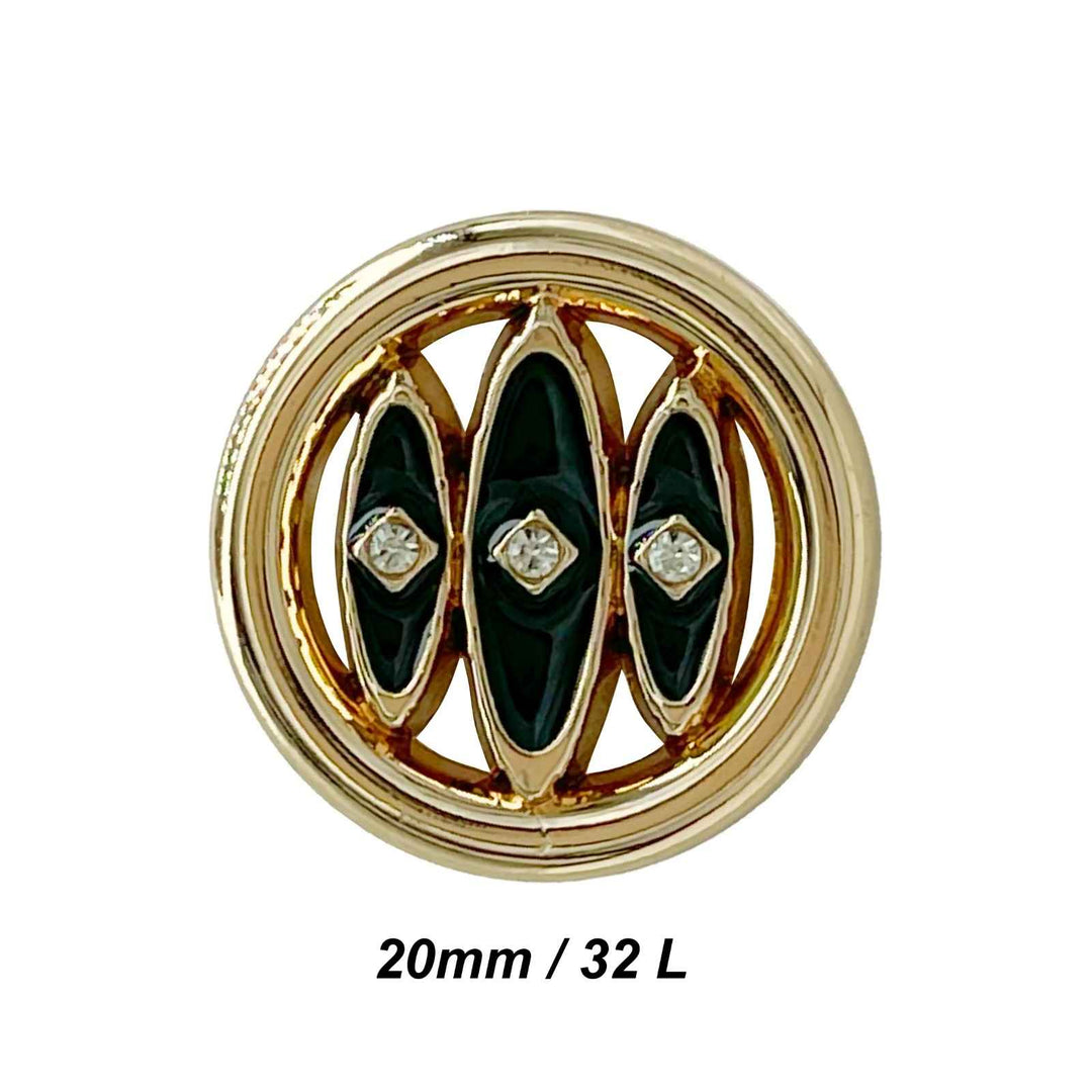 Shivay Eye Design Metal Button | 18mm(28L), 20mm(32L) & 23mm(36L)