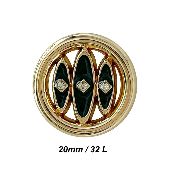 Shivay Eye Design Metal Button | 18mm(28L), 20mm(32L) & 23mm(36L)