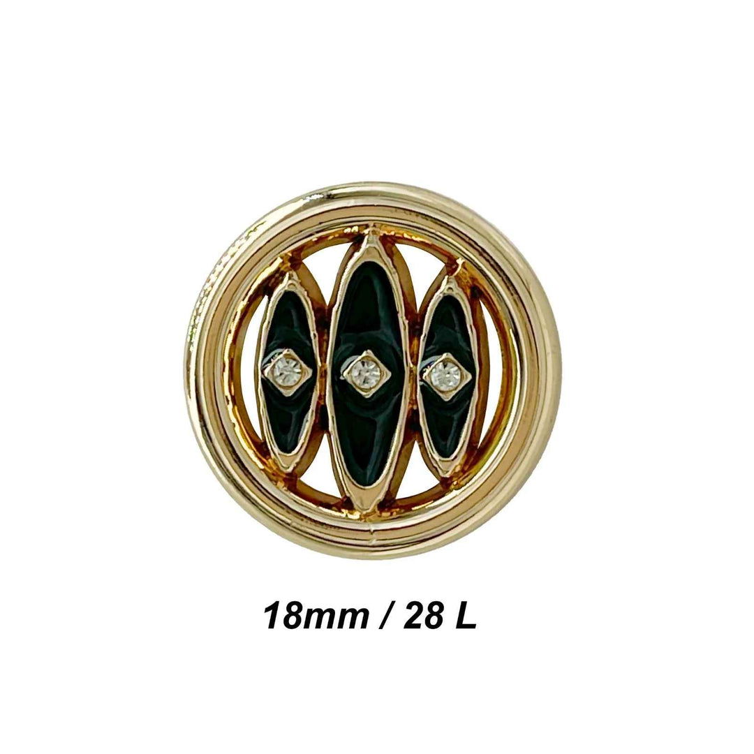 Shivay Eye Design Metal Button | 18mm(28L), 20mm(32L) & 23mm(36L)