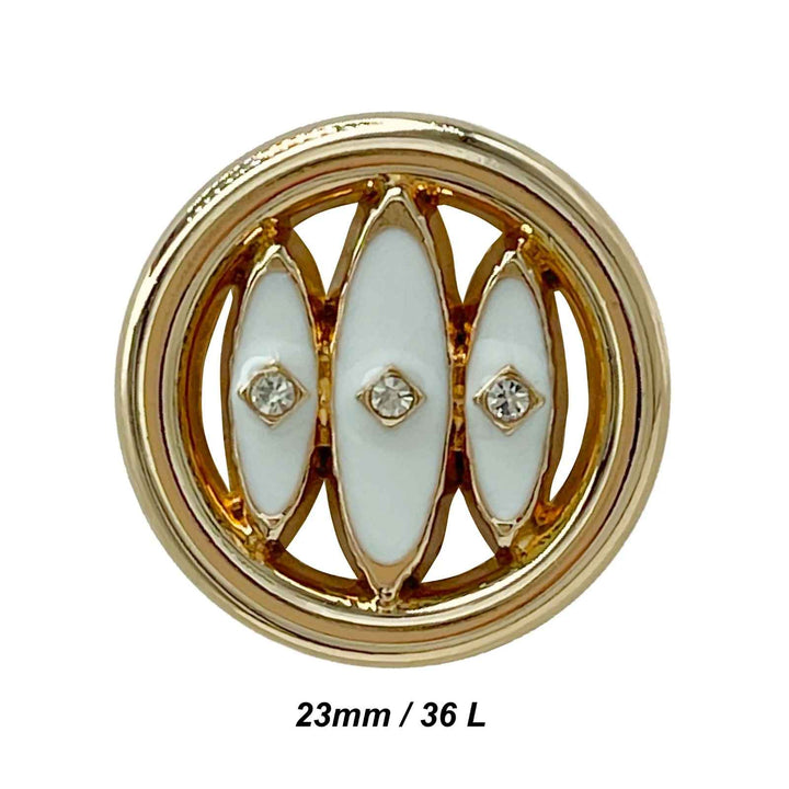 Shivay Eye Design Metal Button | 18mm(28L), 20mm(32L) & 23mm(36L)