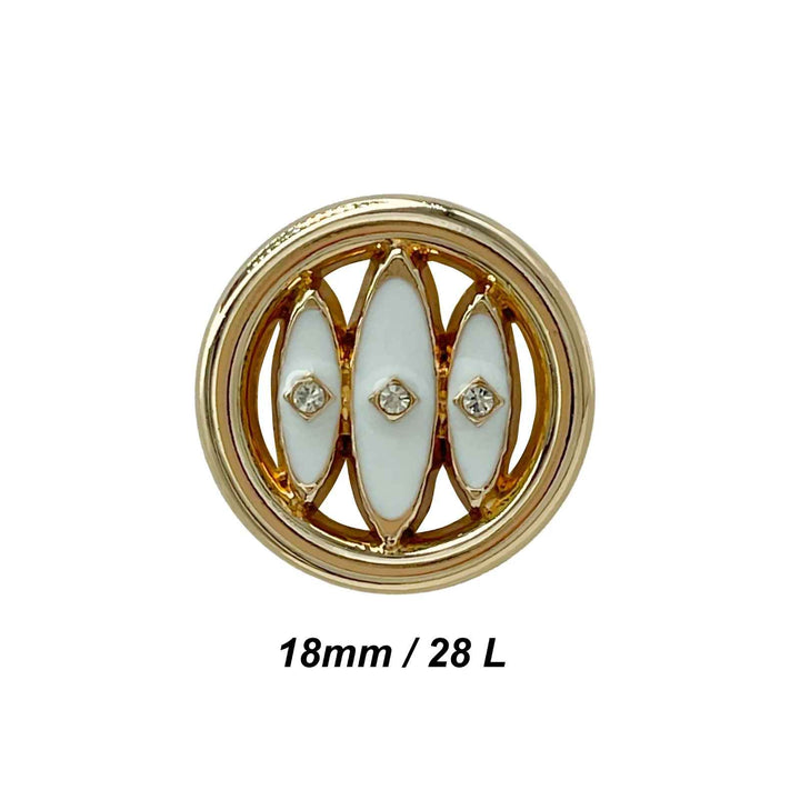 Shivay Eye Design Metal Button | 18mm(28L), 20mm(32L) & 23mm(36L)