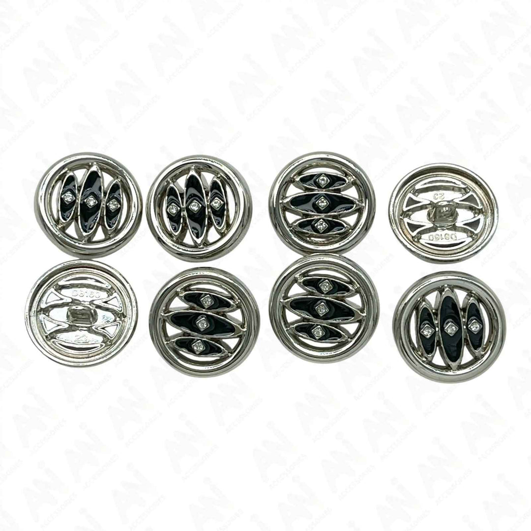 Shivay Eye Design Metal Button | 18mm(28L), 20mm(32L) & 23mm(36L)