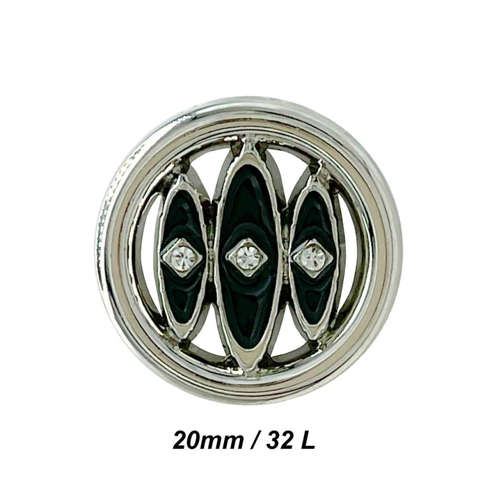 Shivay Eye Design Metal Button | 18mm(28L), 20mm(32L) & 23mm(36L)