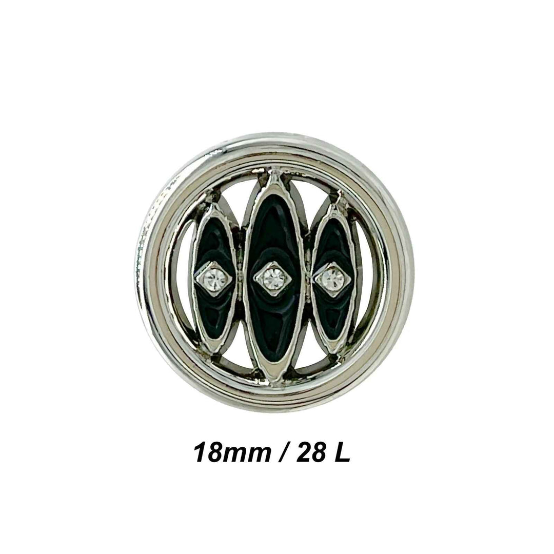 Shivay Eye Design Metal Button | 18mm(28L), 20mm(32L) & 23mm(36L)
