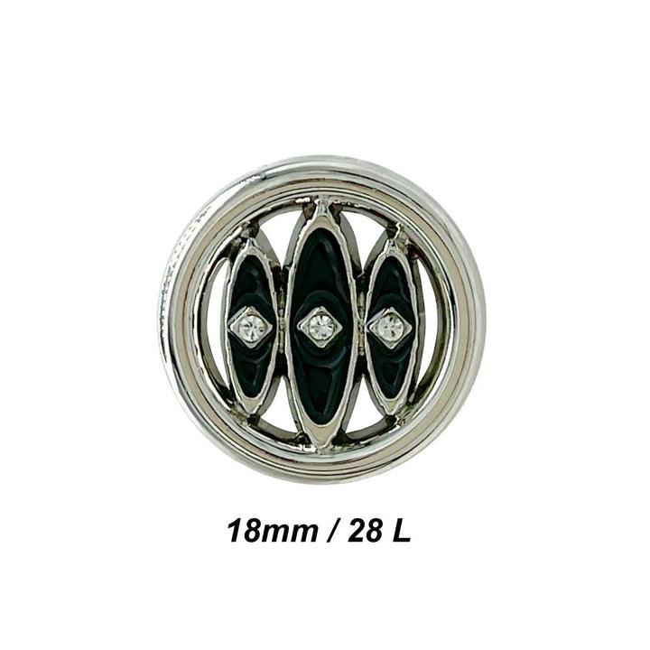 Shivay Eye Design Metal Button | 18mm(28L), 20mm(32L) & 23mm(36L)