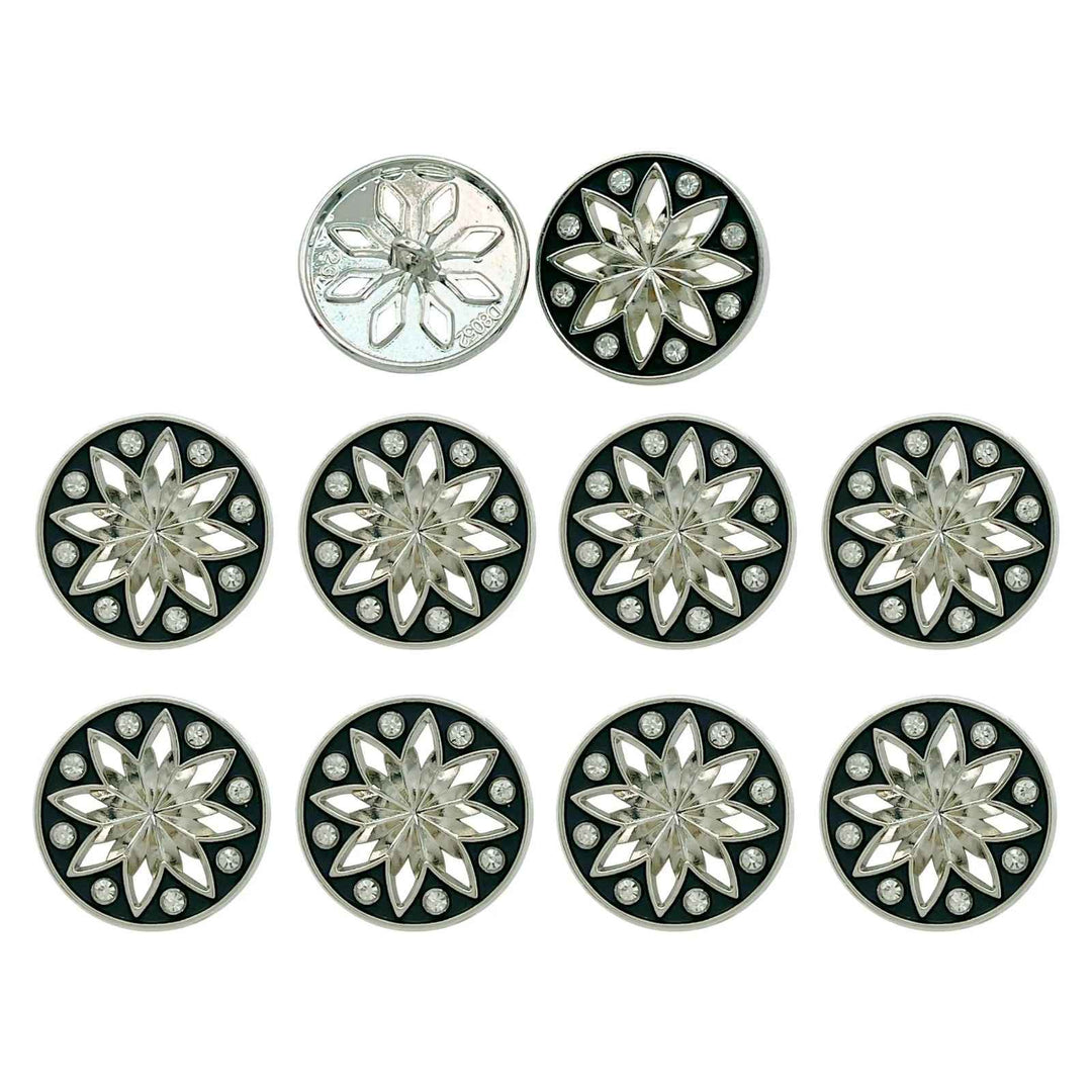 Elegant Star Metal Buttons | 18mm(28L), 20mm(32L) & 23mm(36L)