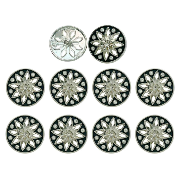 Elegant Star Metal Buttons | 18mm(28L), 20mm(32L) & 23mm(36L)