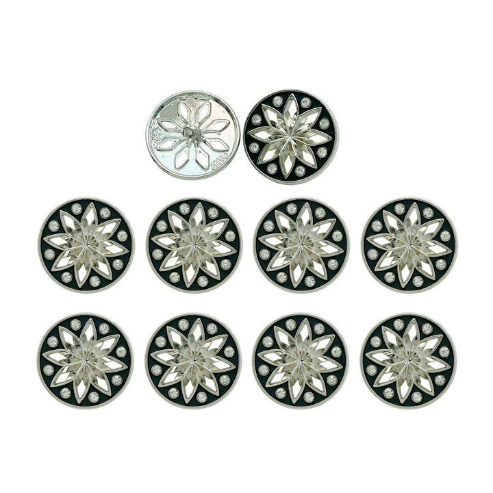 Elegant Star Metal Buttons | 18mm(28L), 20mm(32L) & 23mm(36L)