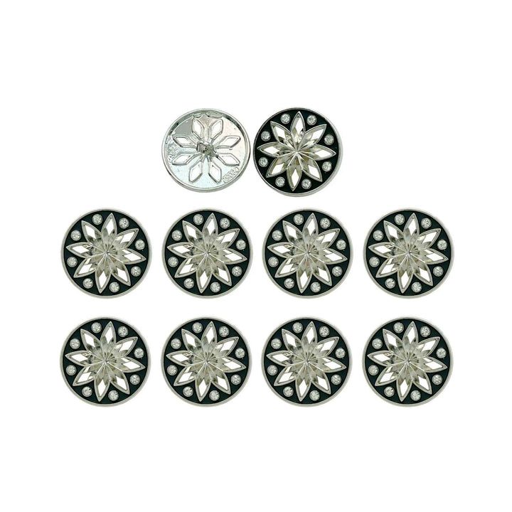 Elegant Star Metal Buttons | 18mm(28L), 20mm(32L) & 23mm(36L)