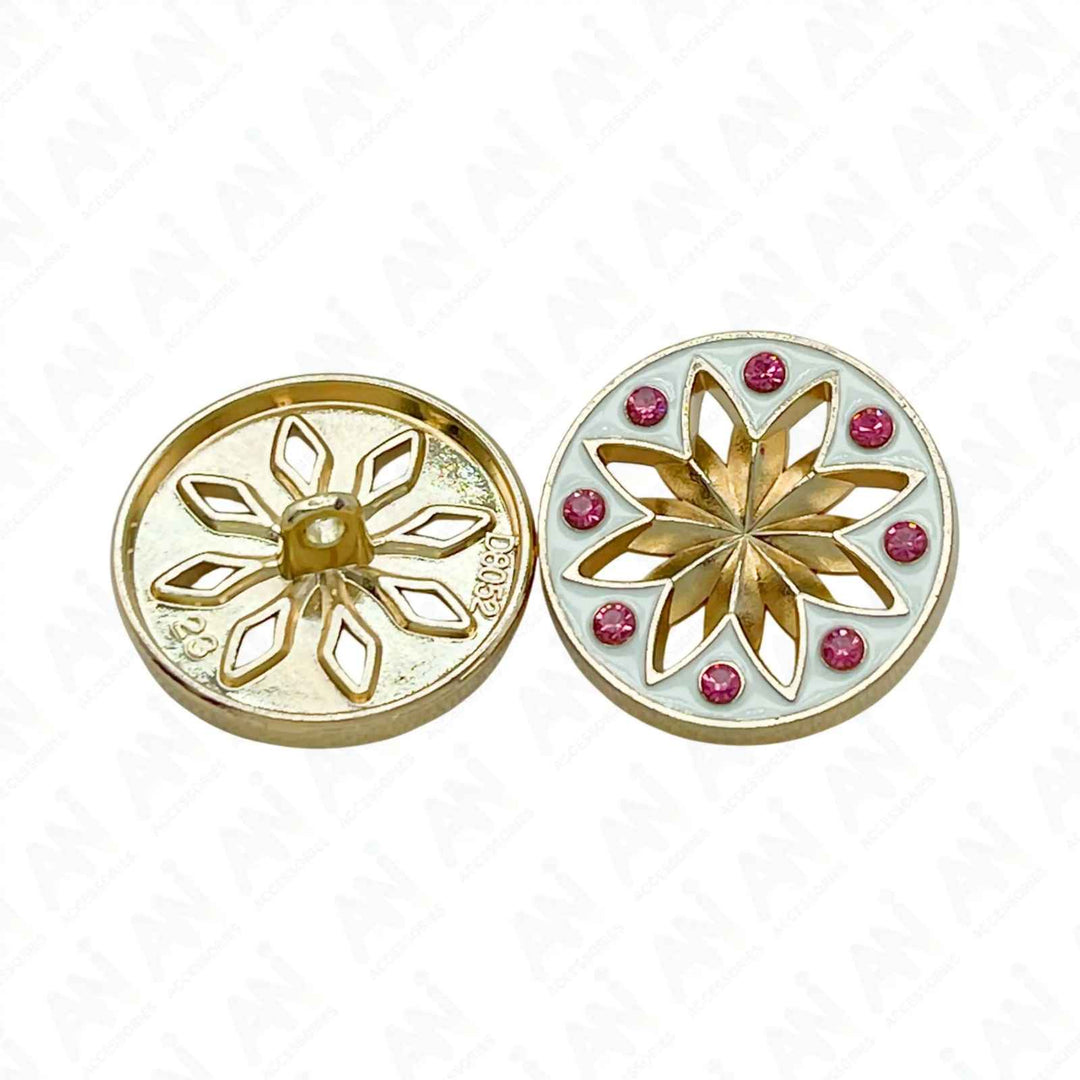 Elegant Star Metal Buttons | 18mm(28L), 20mm(32L) & 23mm(36L)