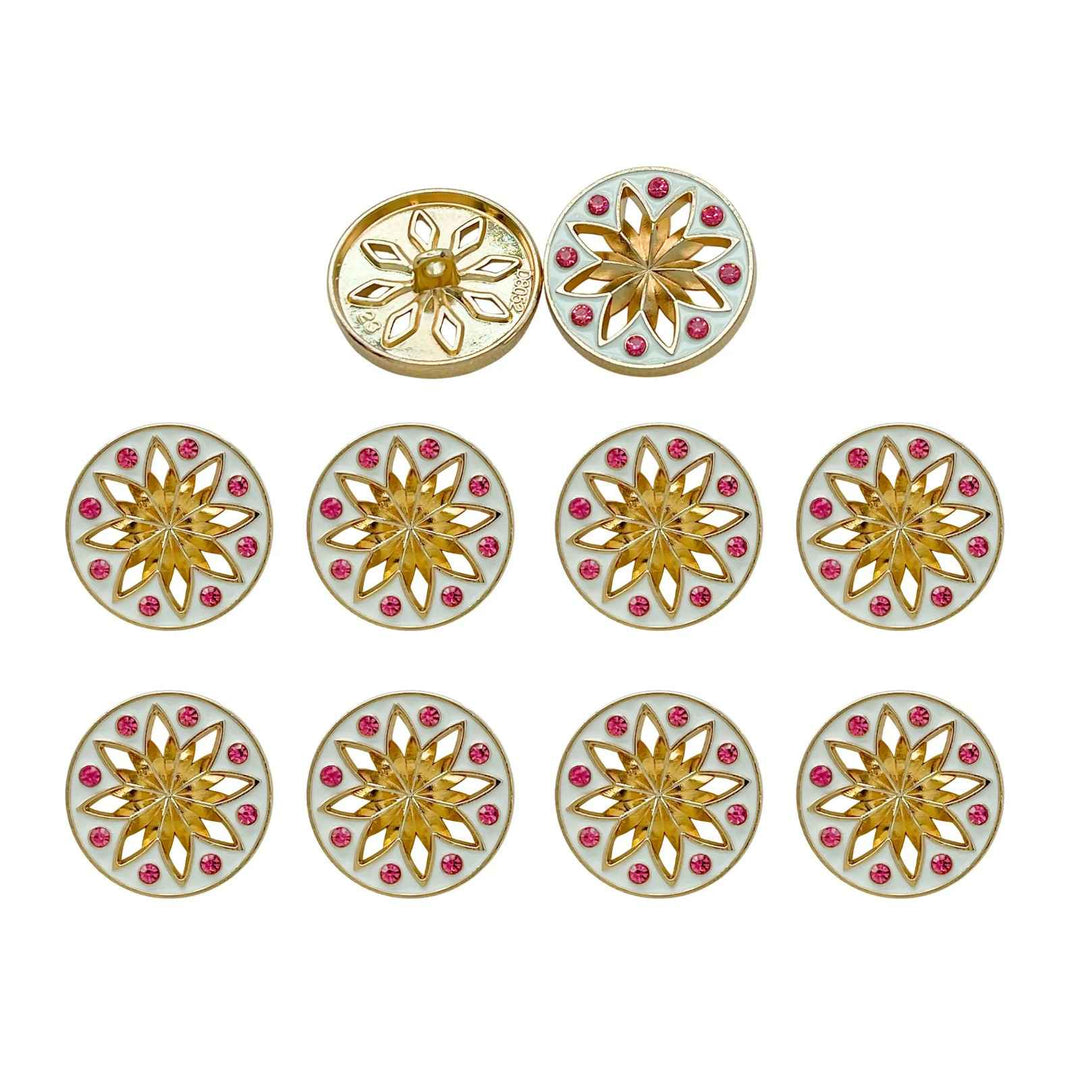 Elegant Star Metal Buttons | 18mm(28L), 20mm(32L) & 23mm(36L)