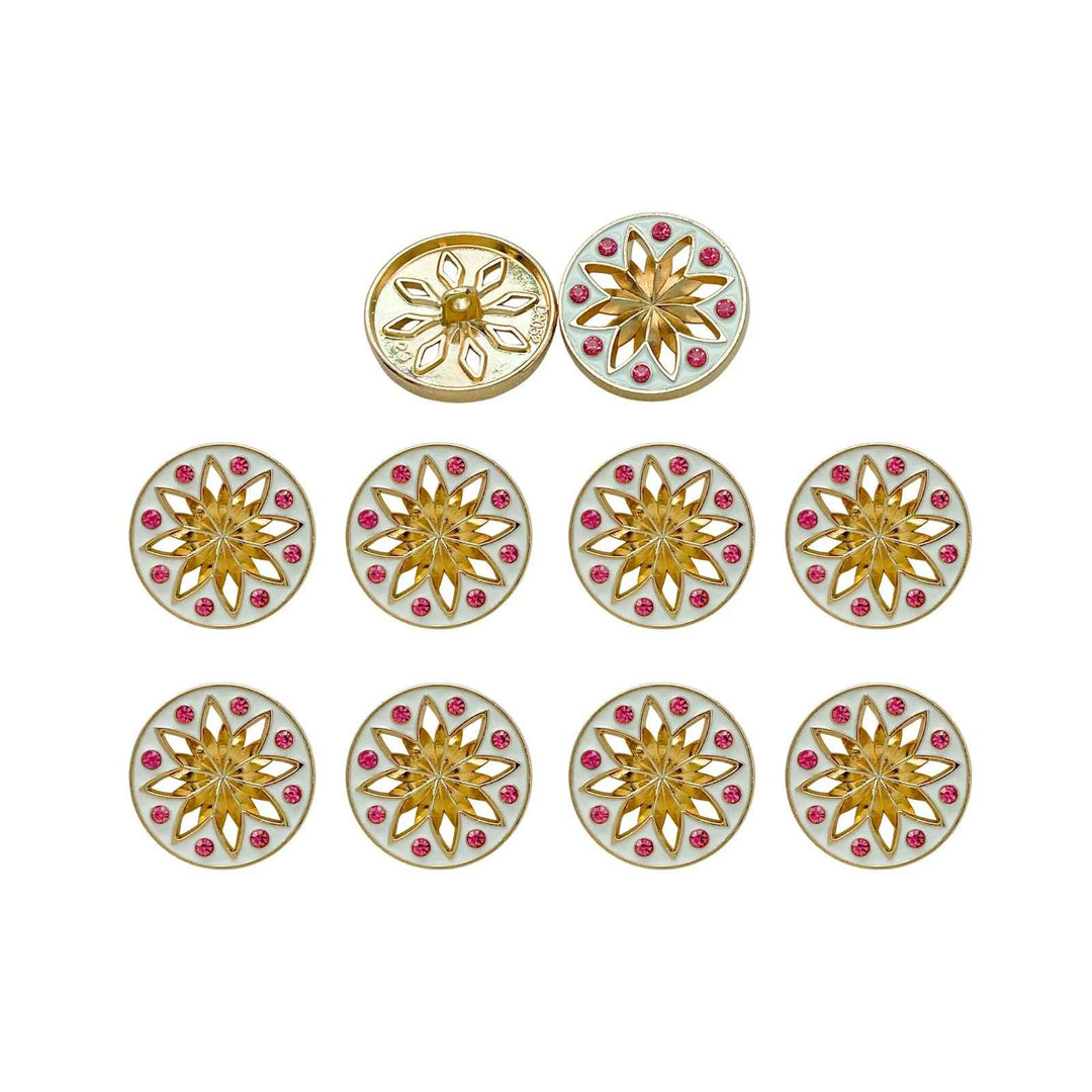 Elegant Star Metal Buttons | 18mm(28L), 20mm(32L) & 23mm(36L)