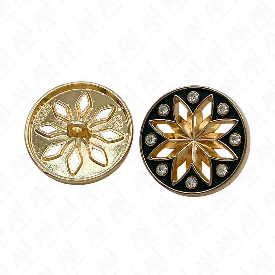Elegant Star Metal Buttons | 18mm(28L), 20mm(32L) & 23mm(36L)