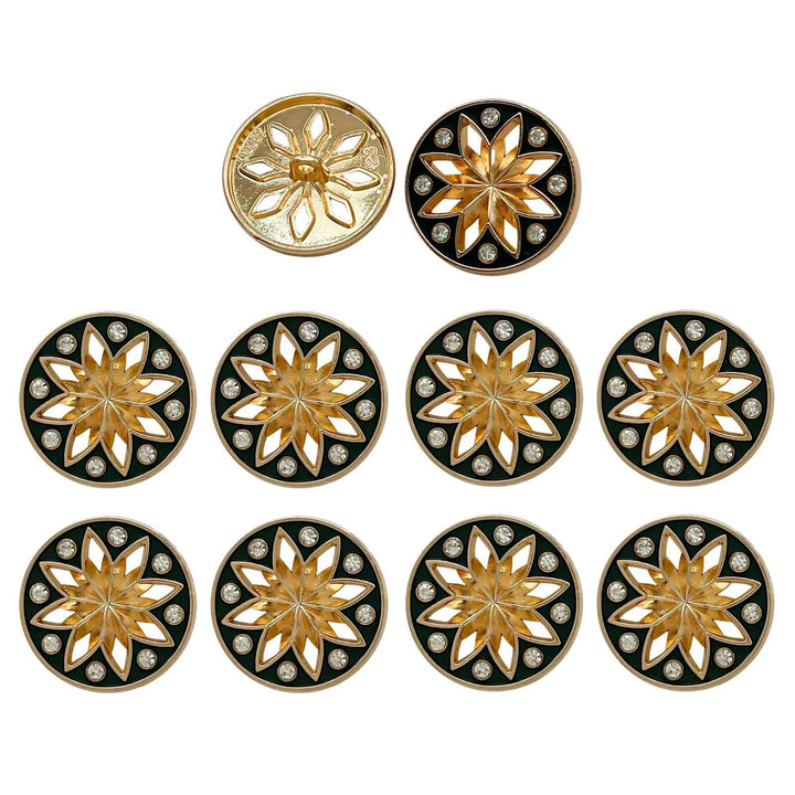 Elegant Star Metal Buttons | 18mm(28L), 20mm(32L) & 23mm(36L)